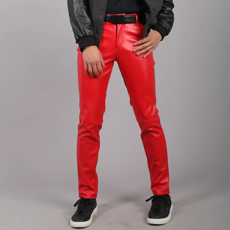 эластичные модные белые штаны, slim fit, интернет-знаменитость