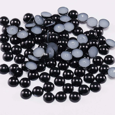 1688 #1753 | pearl DIY pearl clothing nail - black-2mm-500bag