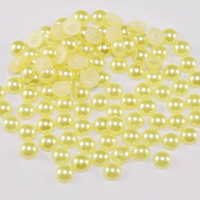 1688 #1753 | pearl DIY pearl clothing nail - light-yellow-2mm-500bag