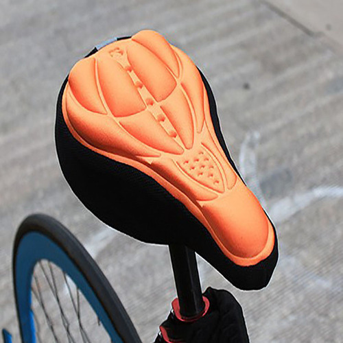 Mountain bike 3D seat cushion cover bicycle seat cushion bicycle thickened silicone sponge seat cushion soft saddle equipment accessories seat cover