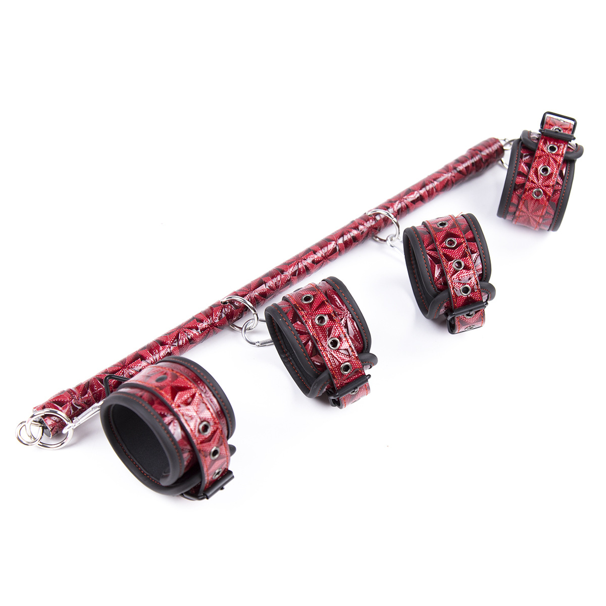 Suministrados directamente por el fabricante, los juguetes sexuales incluyen esposas SM de tubo de acero, esposas con diseño de diamante, esposas para pies, esposas fijas y esposas rectas. image 3