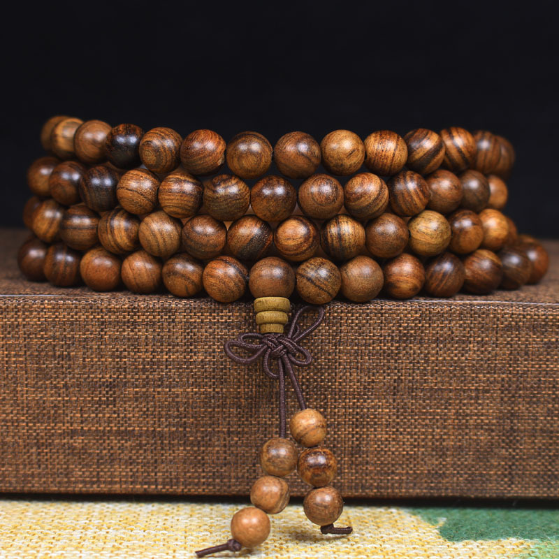 Long-term supply of black rosewood beads bracelet 108 men's and women's bracelet wooden rosary factory wholesale
