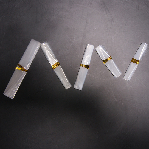 Inner bag for tea leaf packaging, jar inner bag, 2.5 liang, half jin, one jin packing, inner bag, transparent plastic bag, gold thread ribbon