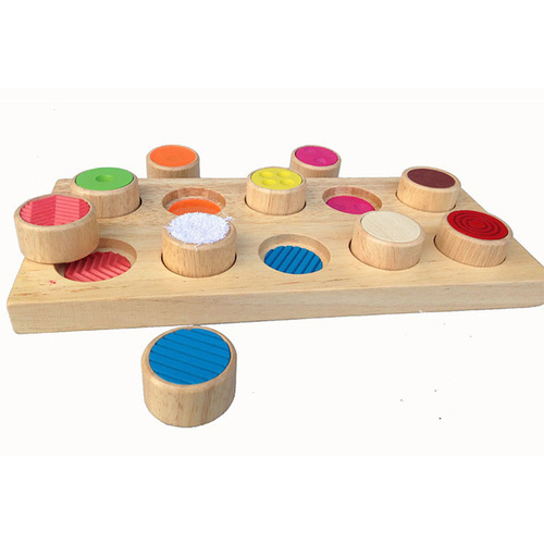 Montessori memory touch flip board teaching aids for young children early education educational knowledge color matching rubber wood toys wholesale