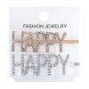 Hairpins, diamond hair accessory, universal bangs with letters, European style, English letters