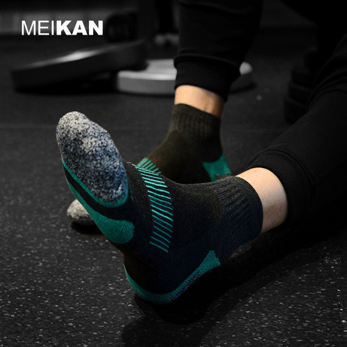 MEIKAN professional terry sports socks, cycling socks, running basketball, cycling sports cross-border mid-tube socks