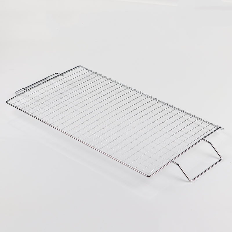 Directo de fábrica galvanizado Parrilla de barbacoa red plana barbacoa red de drenaje de alambre de hierro Parrilla de barbacoa vegetal