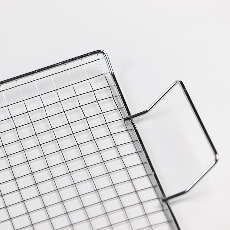 Directo de fábrica galvanizado Parrilla de barbacoa red plana barbacoa red de drenaje de alambre de hierro Parrilla de barbacoa vegetal