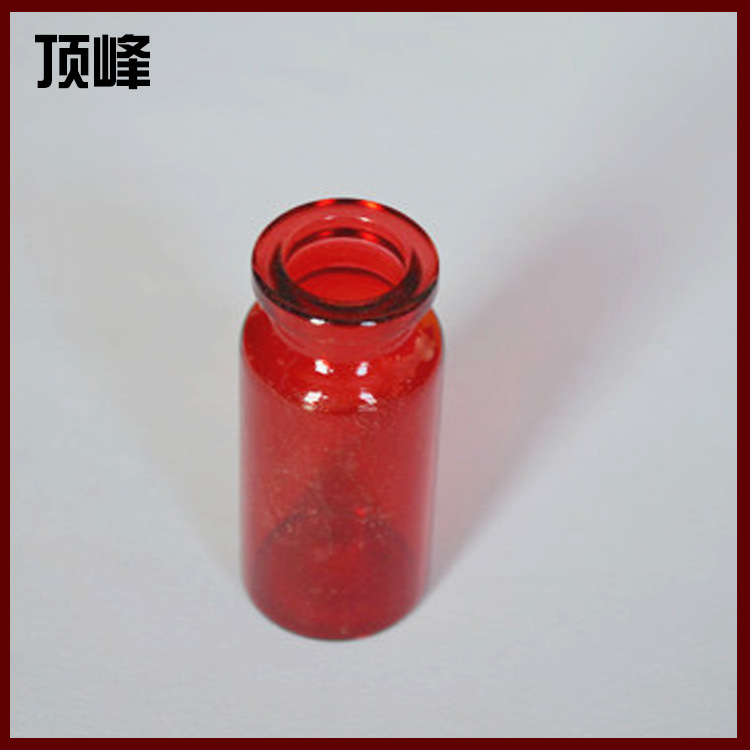 厂家供应 10ml蜂蜜圆形玻璃瓶红色 管制瓶