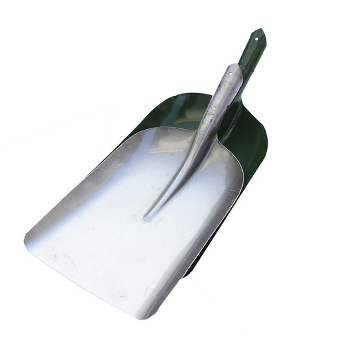 Hualei wholesale primary green large coal shovel shovel outdoor wooden handle shovel wide head large polished iron shovel steel shovel
