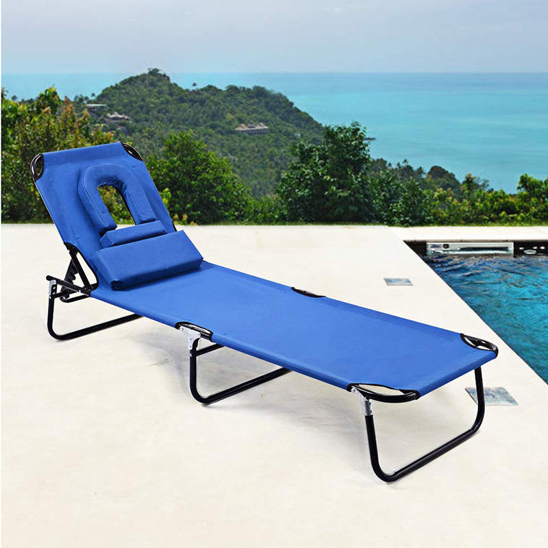 Al Aire Libre acostado cama balcón ocio Silla de ratán patio al aire libre reclinable villa piscina acostado cama plegable ratán Silla de playa
