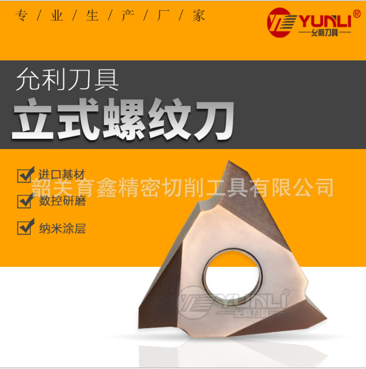 允利TT32L/TT43L/TTX32L6000三角反牙刀立装式牙刀厂家直销可非标