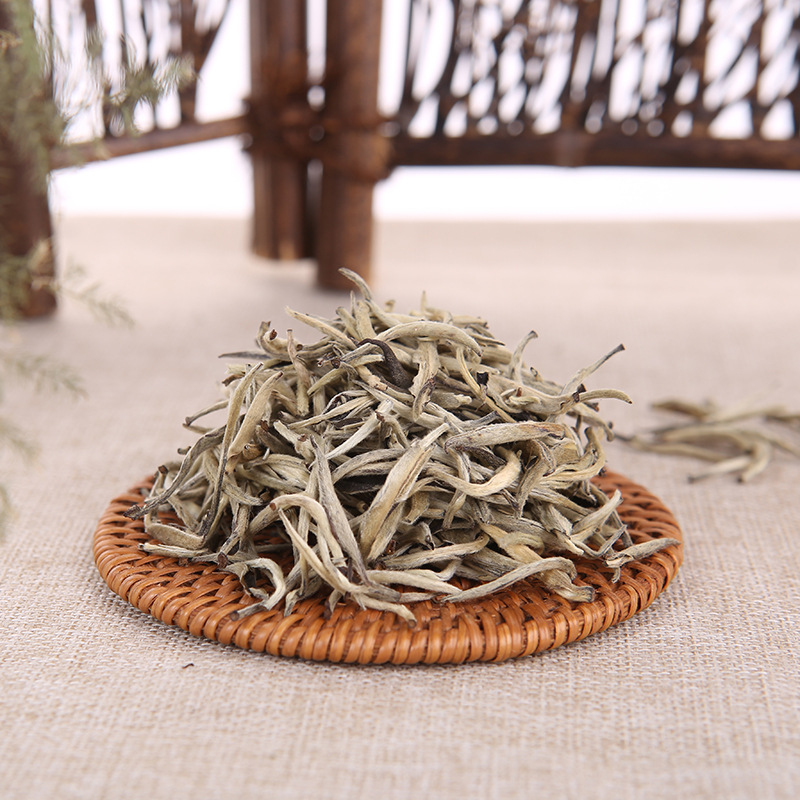 春新茶白毫银针云南白茶景谷大白毫单芽肥芽月光白散茶