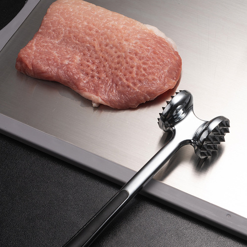 Zinc alloy meat hammer, tender meat tendon breaker, kitchen gadget, double-sided meat hammer, loose meat hammer, awakening meat hammer, kitchen meat hammer