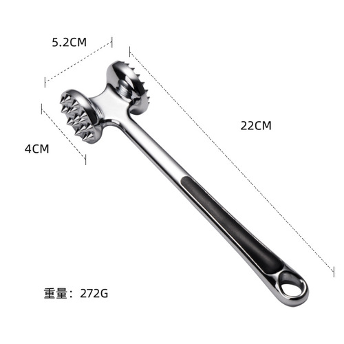 Zinc alloy meat hammer, tender meat tendon breaker, kitchen gadget, double-sided meat hammer, loose meat hammer, awakening meat hammer, kitchen meat hammer