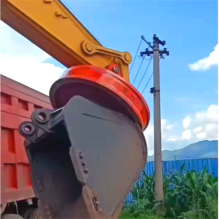 厂家直供废钢铁用液压起重电磁铁吸盘MW5-120L1 强磁电磁盘吸力大