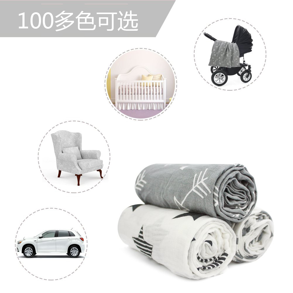 BABY MUSLIN SWADDLE BLANKETS WRAP Neutral Receiving Blanket