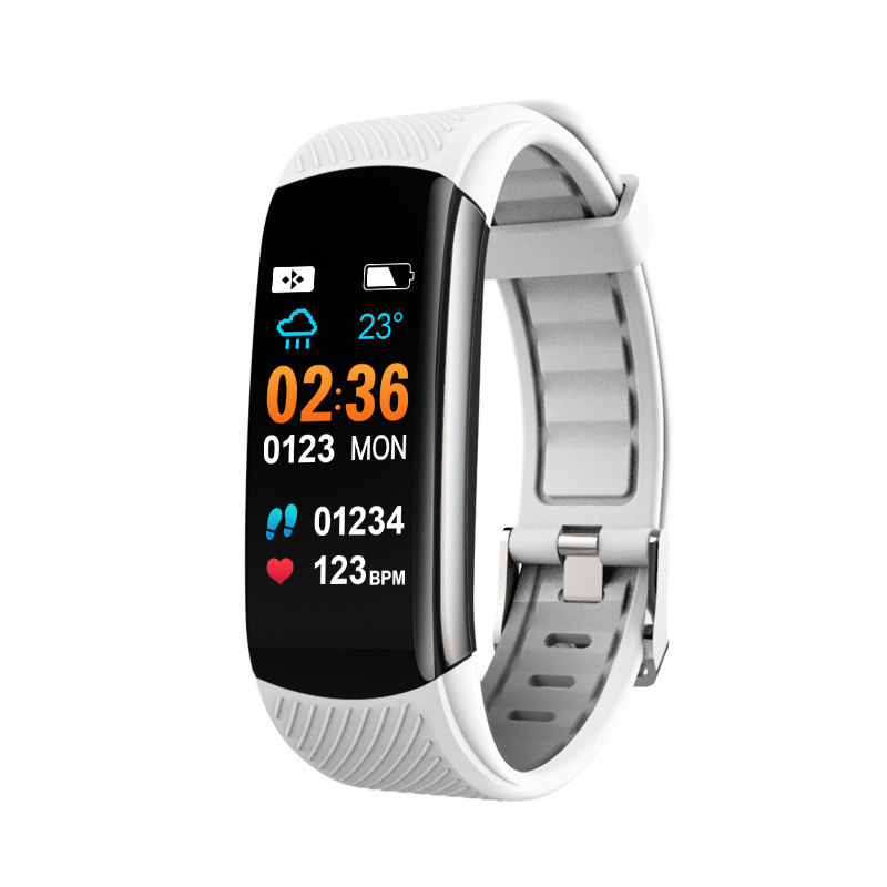 3 nueva pulsera inteligente C6T temperatura, frecuencia cardíaca, presión arterial, oxígeno en sangre, monitoreo del sueño, sincronización de información de salud