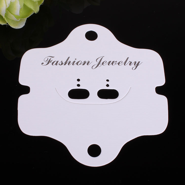 厂家 饰品包装卡片 项链耳环套装卡 吊卡 对折纸卡 8*8.5