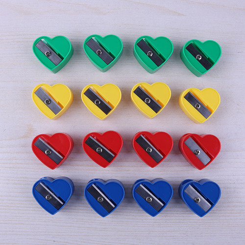 Love single hole pencil sharpener shape cartoon mini pencil sharpener primary school student pencil sharpener stationery supplies manufacturer direct sale