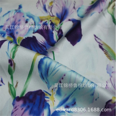 全棉印花斜纹布C40*32 143*90/143*112/130*70磨毛仿天丝布133*72|ms