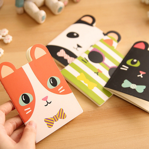 Cute and cool animal exercise book, cartoon soft surface copy, small book, exercise book, creative book, small gift T