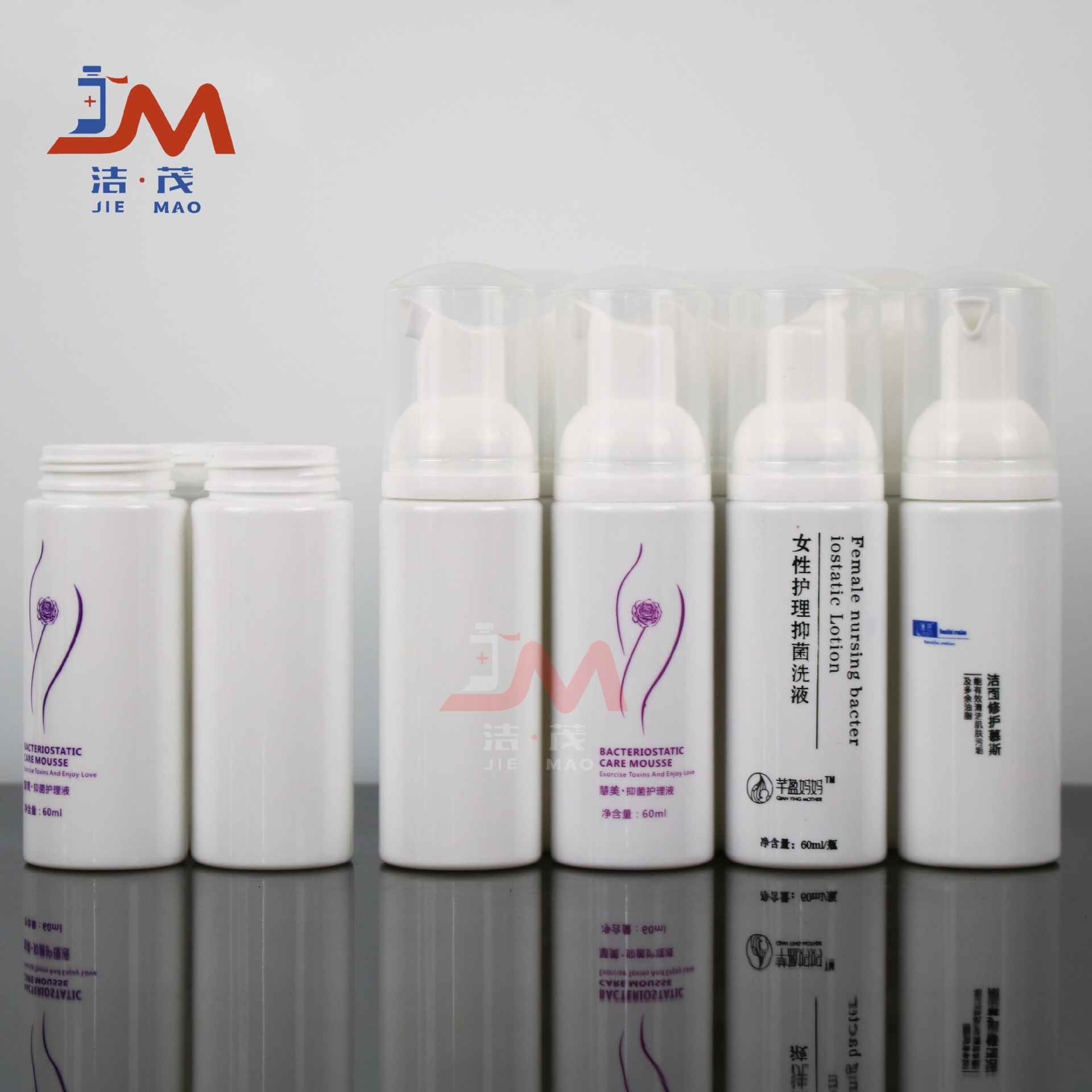60mlPET泡沫泵瓶 妇科洗液瓶 洁面慕斯瓶 按压气泡瓶 发泡喷瓶