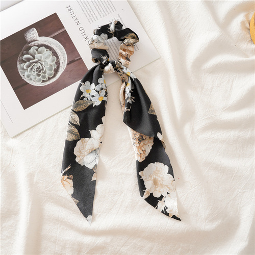 New hair accessories triangle ribbon large intestine hair band head accessories women's hair band versatile ponytail cloth circle European and American