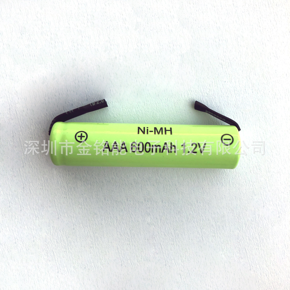 镍氢电池正负极引出焊片连接极耳 Ni-MH AAA600mAh 1.2V 游戏手柄