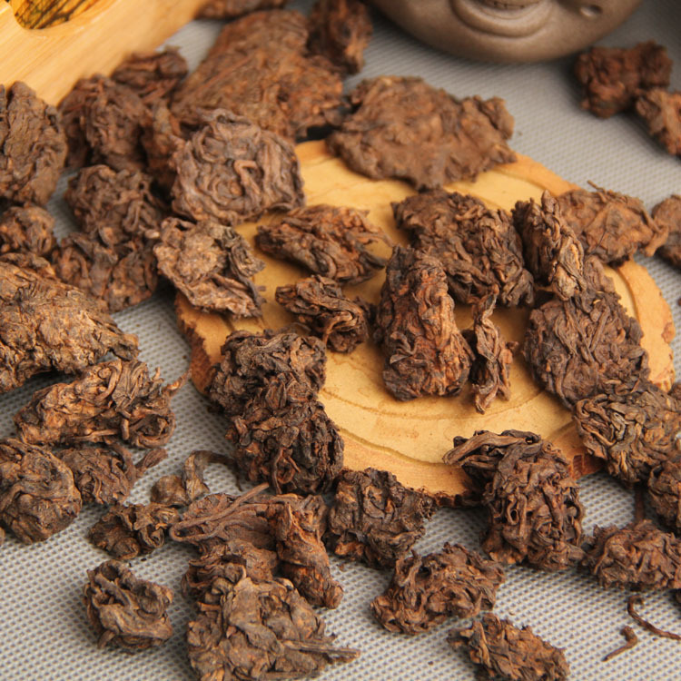 批发老茶头 春茶发酵金芽茶头 熟茶 云南普洱 散茶叶疙瘩