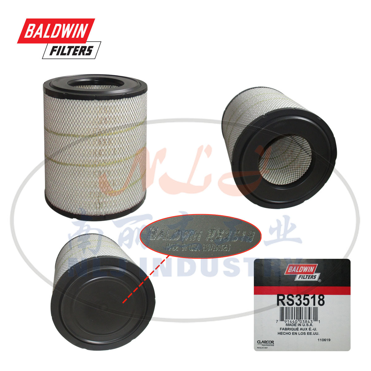 RS3518空滤Parker派克Baldwin