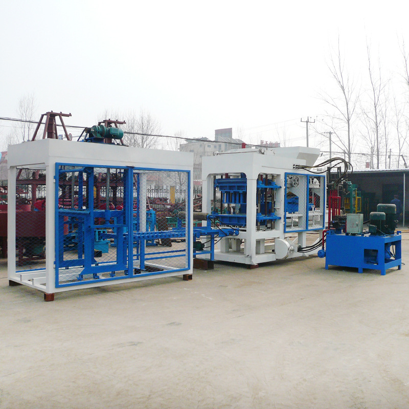 供应全自动免烧液压砖机流水线多功能砌块成型机空心制砖机