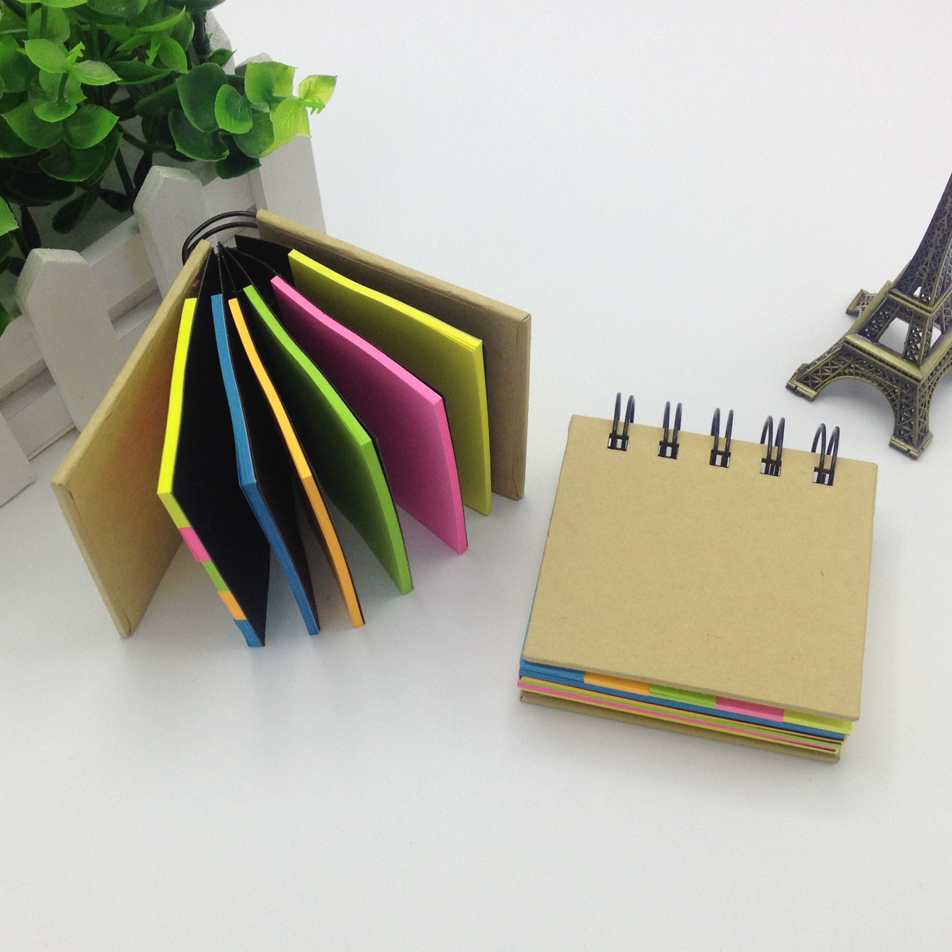 Shangchen Fluorescence Note Notebook for Elementary Students - Internet Celebrity Favorite, 7.5X7cm Cowhide Cover