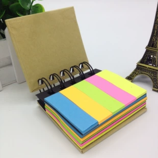 Shangchen Fluorescence Note Notebook for Elementary Students - Internet Celebrity Favorite, 7.5X7cm Cowhide Cover