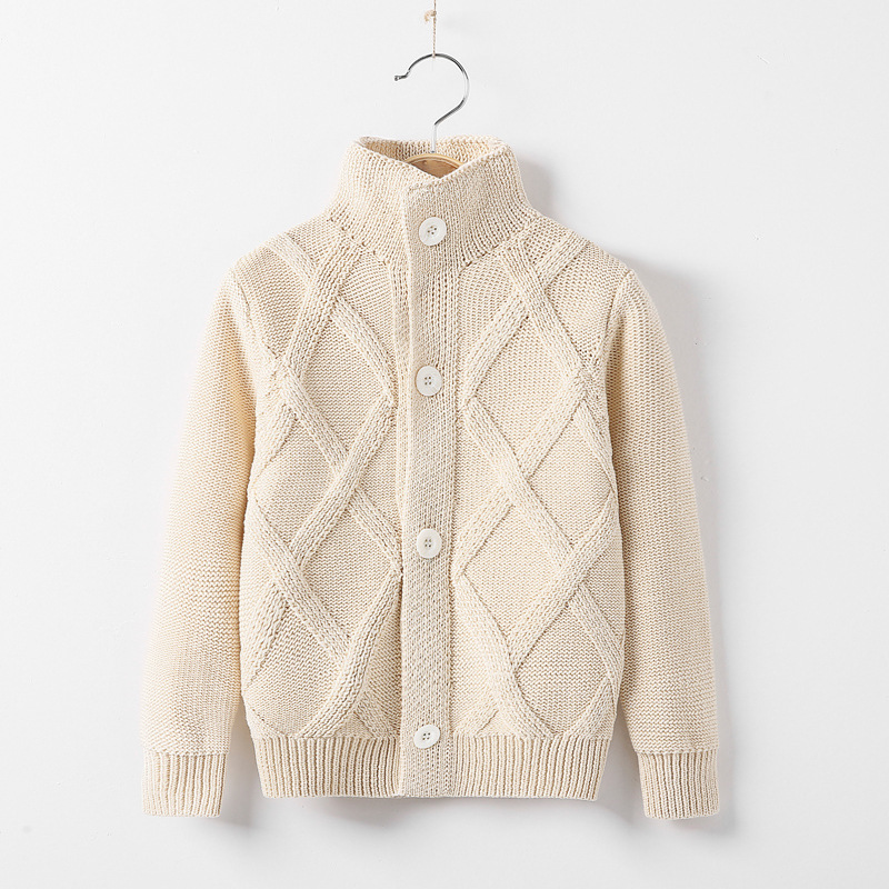 Children's sweater, jacket, knitted woolen cardigan, 2-11 years 4