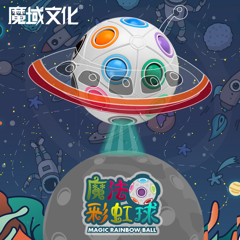 Demonic Culture Magic Rainbow Ball Football 8 Holes 12 Holes 20 Holes Manufacturer Wholesale Intellectual Gifts Kidsren's Toys