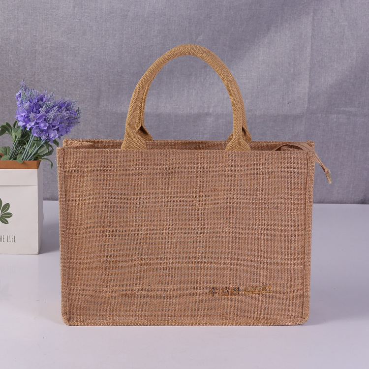 空白单肩购物帆布包供应 方底麻布彩色全棉手提帆布袋手提包现货