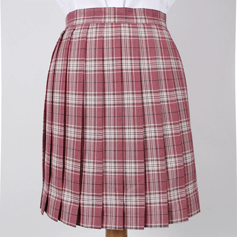 [Грейпфрутовая клетчатая юбка] В наличии тот же стиль православная форма JK юбка плиссированная юбка Женская Студенческая короткая юбка классная одежда юбка А-силуэта