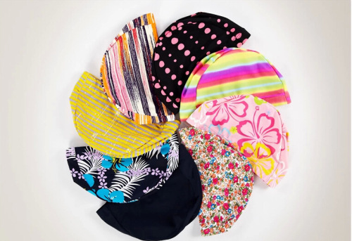 Adult swimming cap nylon fabric soft and comfortable swimming cap unisex solid color swimming cap cloth swimming cap individually packaged