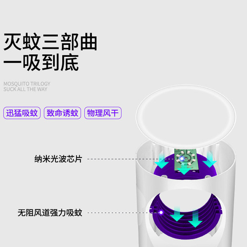 Small Number Mosquito Killer Lamp Household Mosquito Repellent Device Indoor Silent Mosquito Catcher Baby Electric Smart Mosquito Repeller ①
