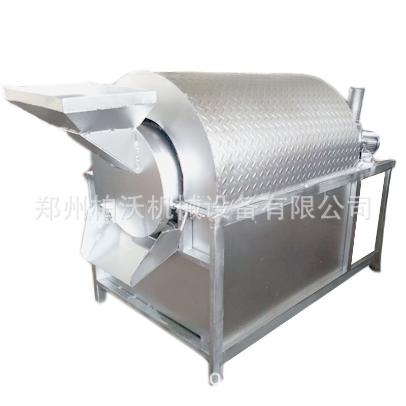 电加热封闭式休闲零食炒黑豆机 不锈钢滚筒豌豆黄豆烘干设备