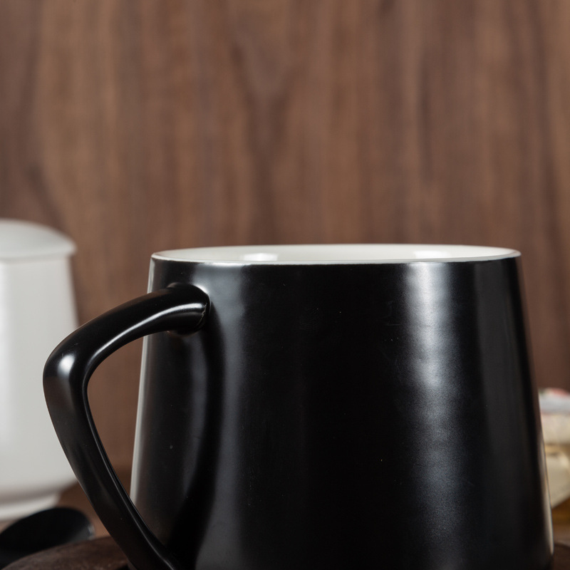 Taza de cerámica original Selección de tazas de café con tapa cuchara caja de regalo conjunto de bolsas LOGO grabado