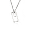 Fashionable trend universal polishing cloth stainless steel, necklace, simple and elegant design