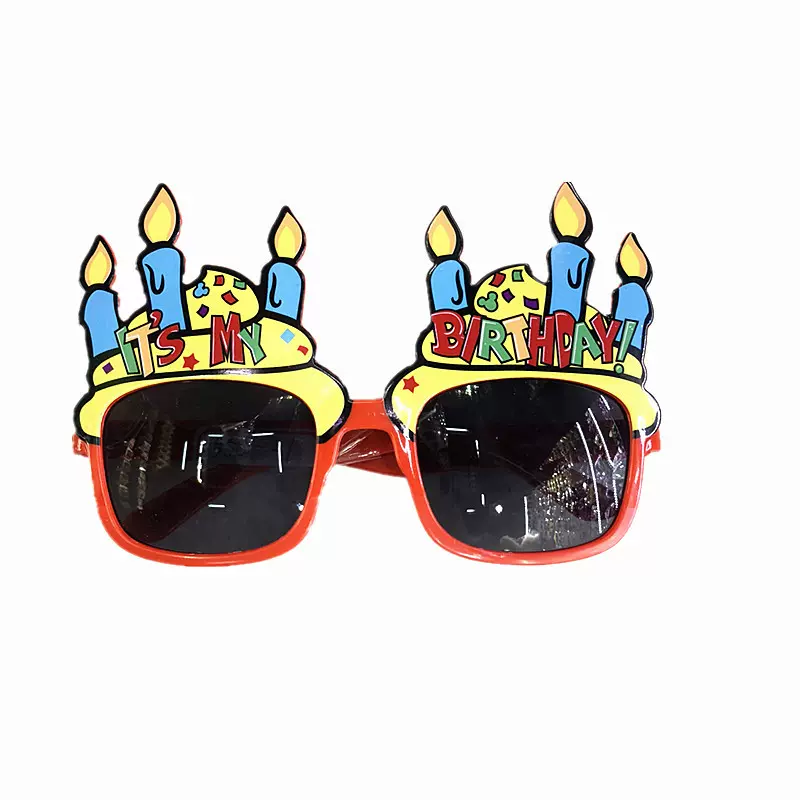 厂家 生日蜡烛眼镜  it&#39;s my birthday眼镜化妆服饰道具星智11塑