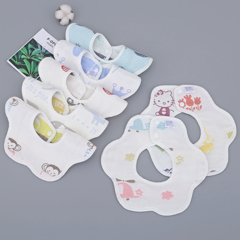 Gauze eating bib, children's laundry basket