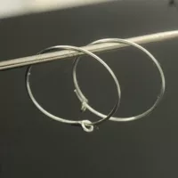 Американский DIY925 стерлингового серебра Серьги Кольца Серьги Серебряные серьги кольцо DIY Основные аксессуары оптом