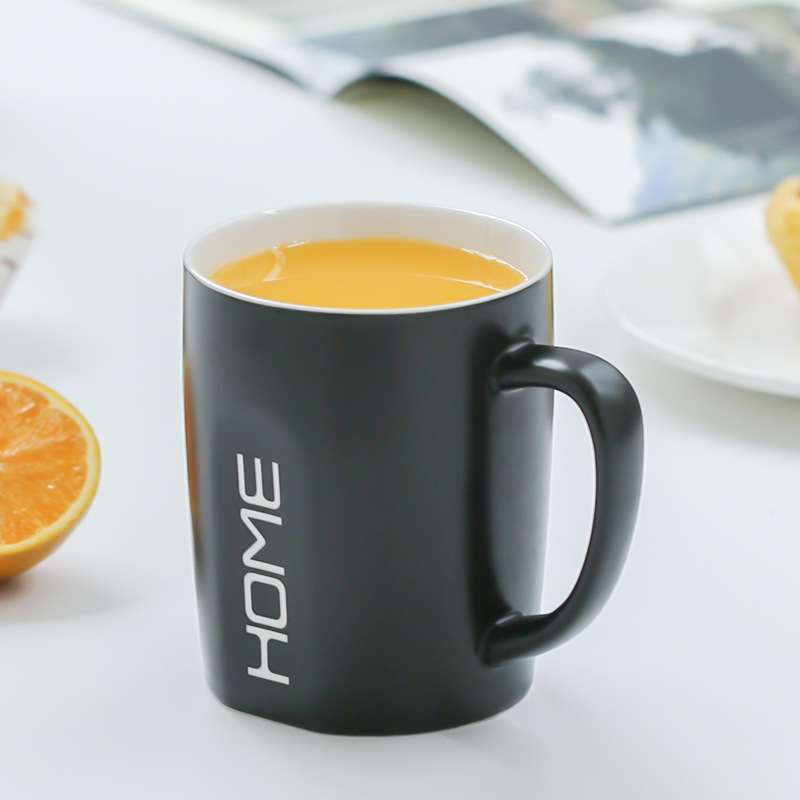 Tazas de cerámica talladas tazas de café tazas de agua tazas de acero inoxidable tazas de oficina cubiertas de bambú LOGO publicidad