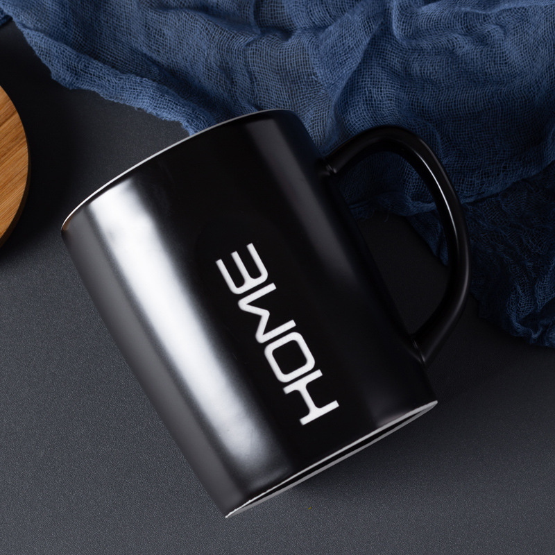 Tazas de cerámica talladas tazas de café tazas de agua tazas de acero inoxidable tazas de oficina cubiertas de bambú LOGO publicidad