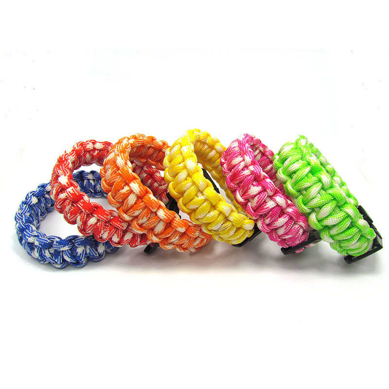 Spot Wholesale 7-Core Paracord Survival Bracelet Life Rope Braided Outdoor Survival Bracelet Par Wear-Resistant