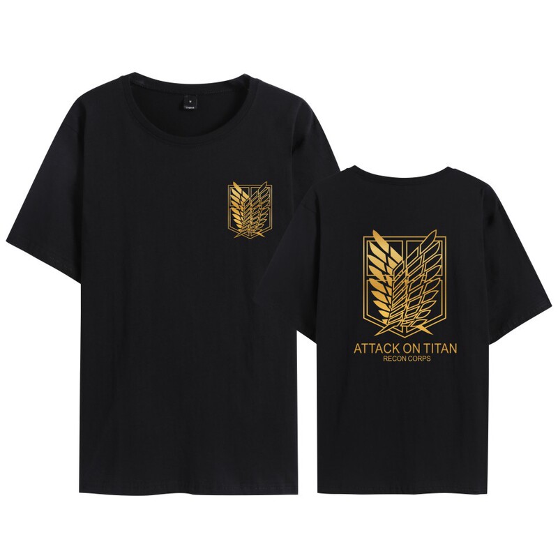 Attack Giant Investigation Corps Mikasa Allen Wings of Freedom Animation Peripheral Coat Summer Short-sleeved T-shirt